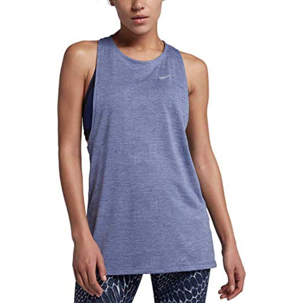 NWT Nike Dry medalist running blue running active tank top. Size large